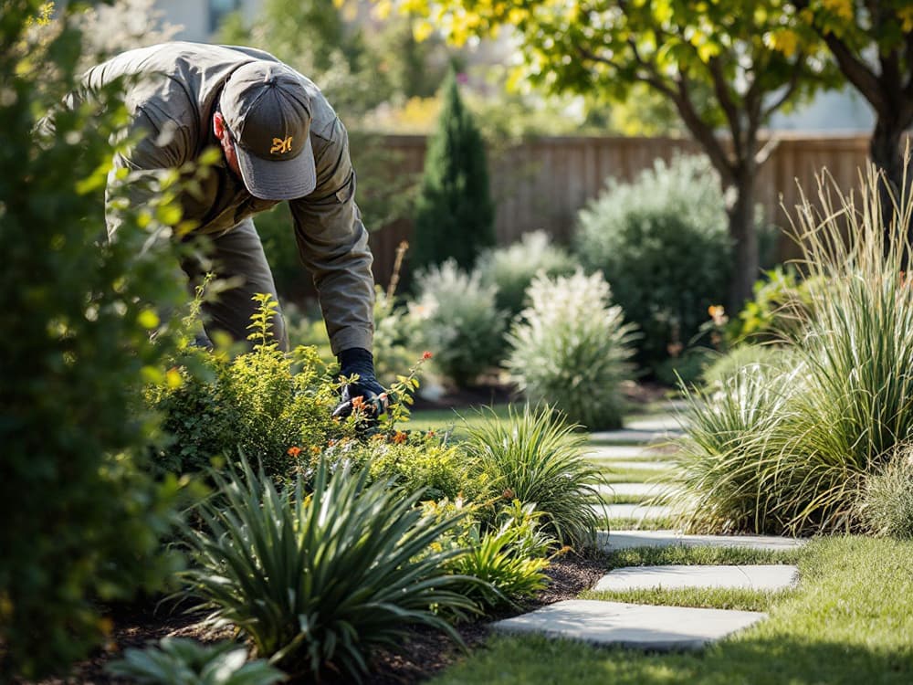landscape-makeovers-sadler-landscaping-a-man-taking-care-of-plants