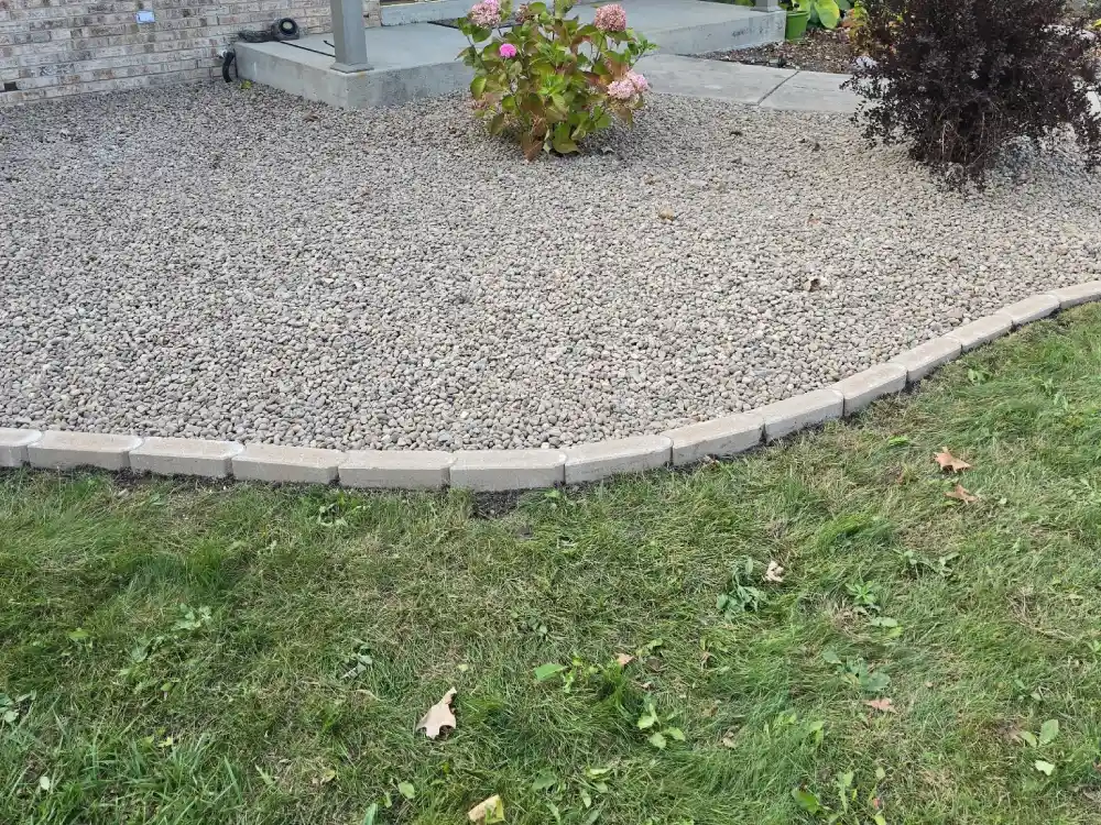 The Mulched and Stone-Bordered Garden Bed